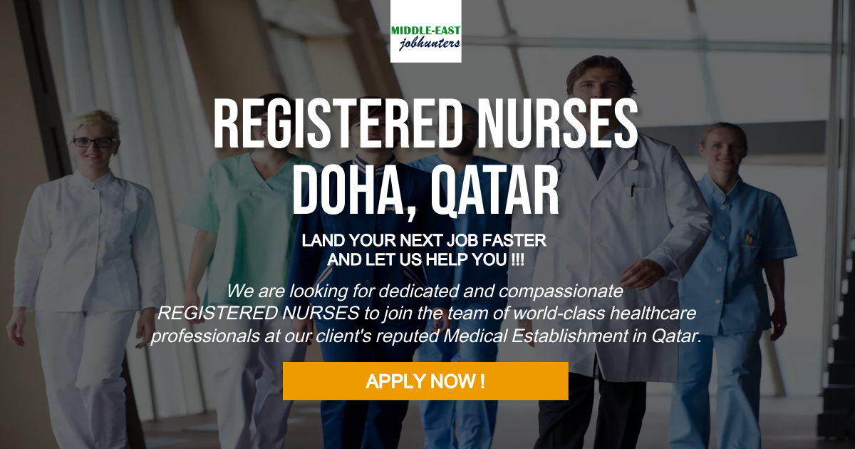 Registered Nurses Jobs Abroad in Qatar MEJobhunters